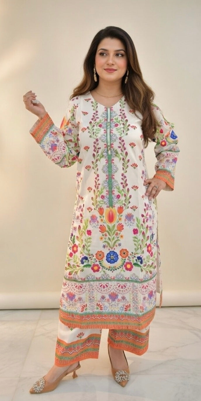 Silk Bloom Co-Ord Set