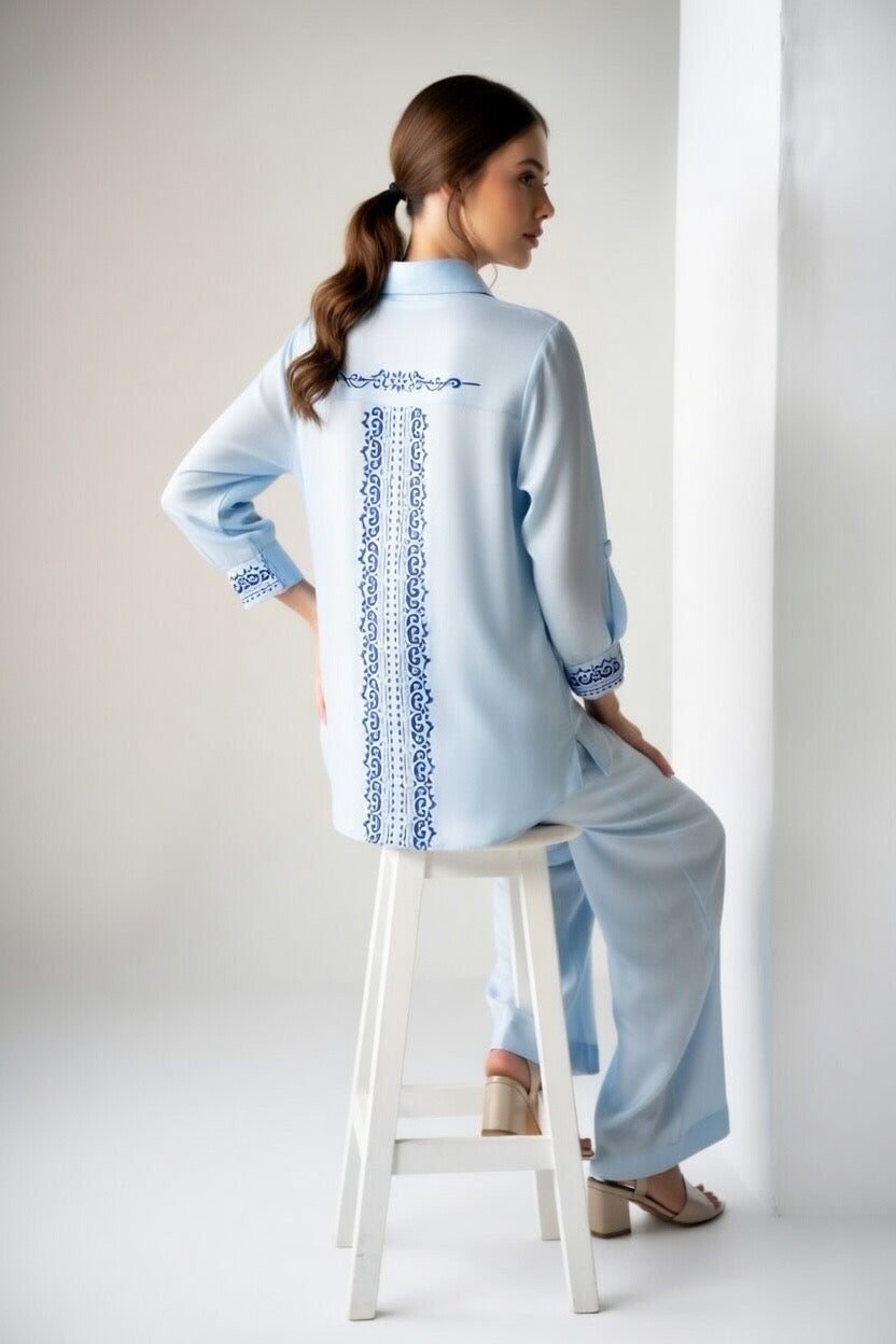 Powder Blue Co-Ord Set