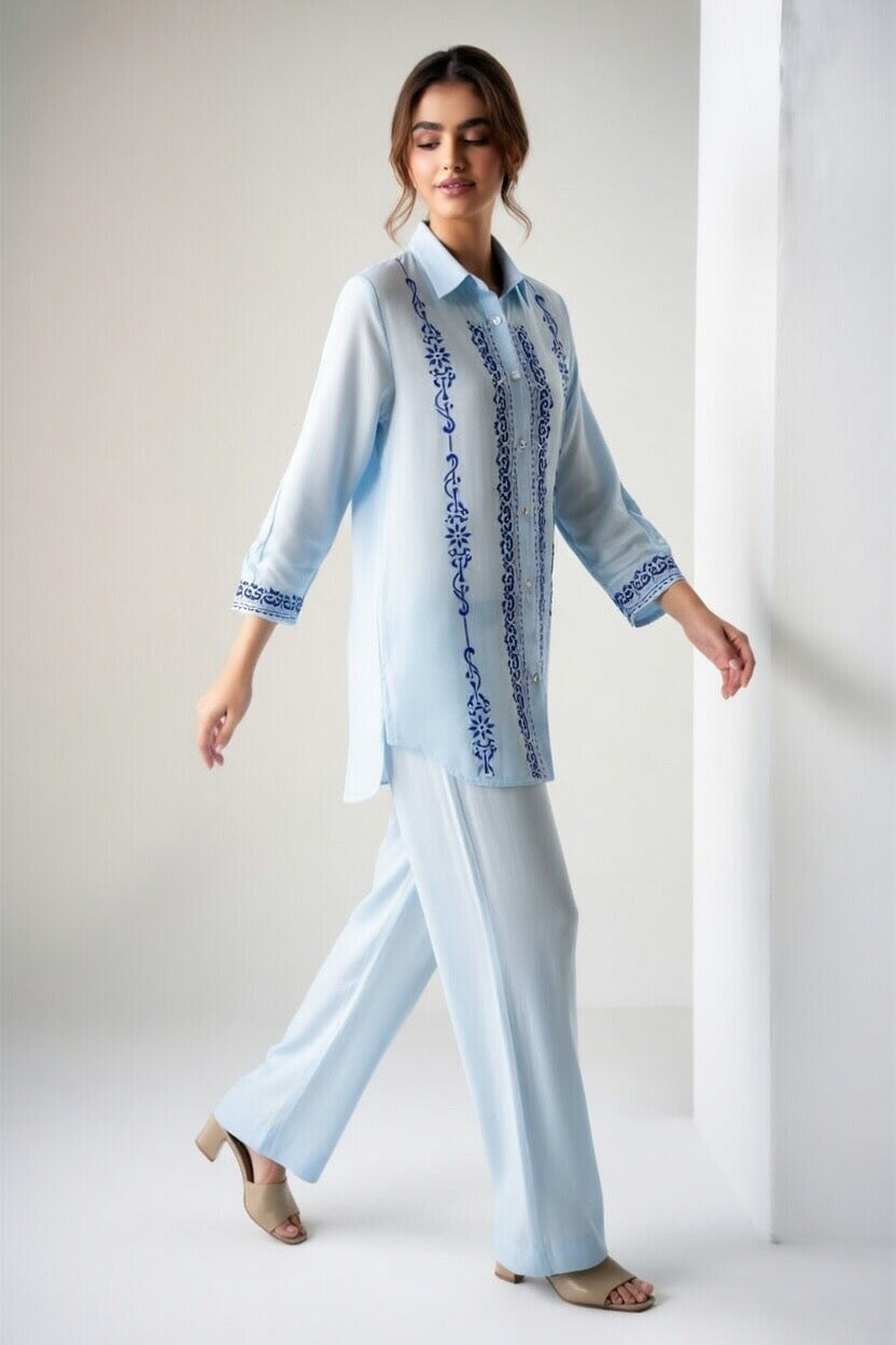Powder Blue Co-Ord Set