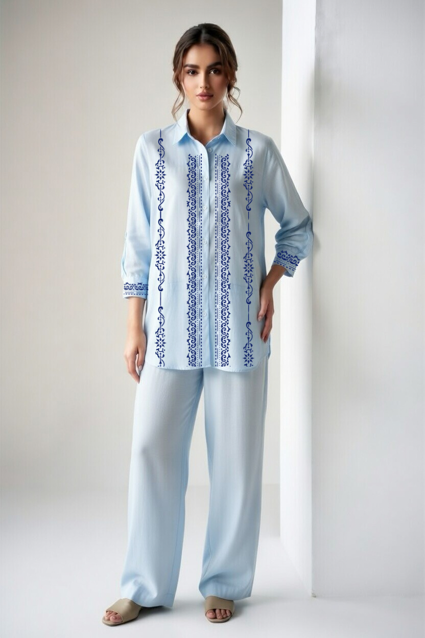 Powder Blue Co-Ord Set